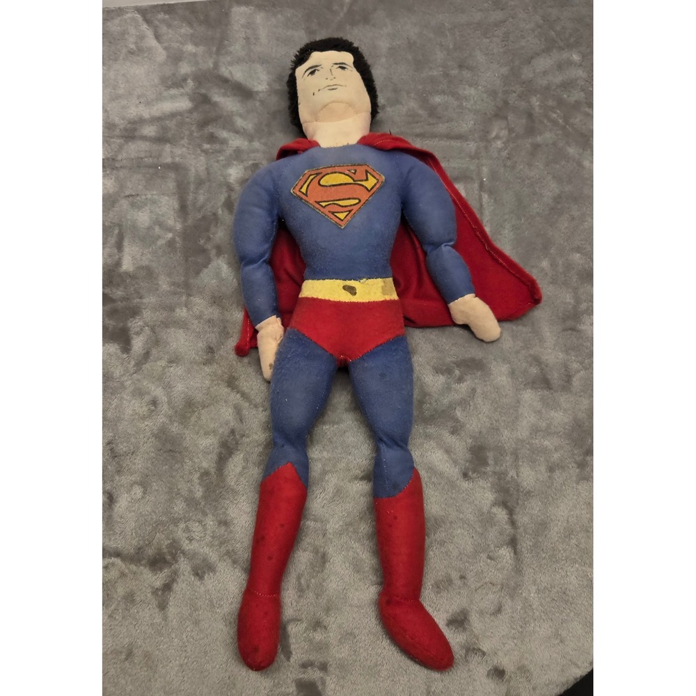 Vintage 1978 Knickerbocker Superman Plush Doll DC Comics Retro Superhero Toy
